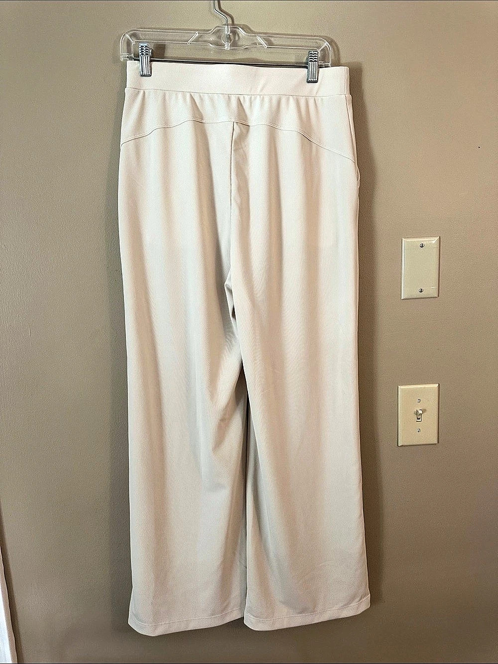 Halara Flex™ MicroWaffle Wide Leg Pants in Cream Size Medium NWT - Picture 3 of 5